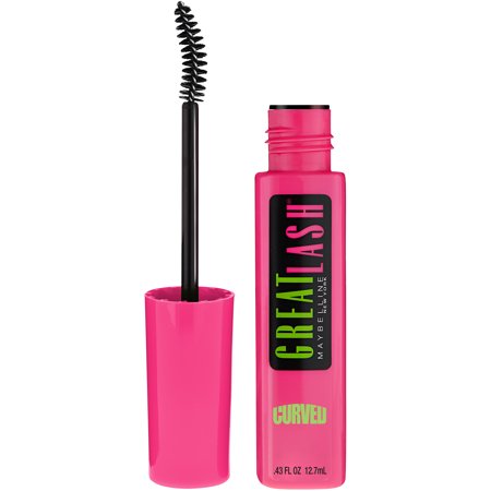 Maybelline Mascara - Great Lash Mascara Curved Brush : Blackest Black - 1 Pack