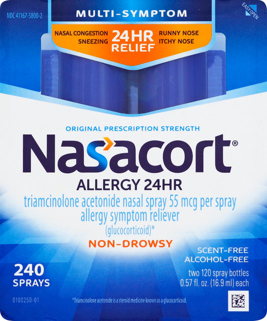 Nasacort - Spray - 120 X 2 Multi Pack 2 Bottles - 1 Pack