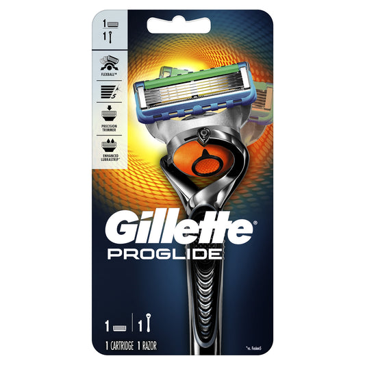 Gillette Razor Set - Razor Proglide Flexball - 1 Handle & 1 Cartridge - 24 Pack