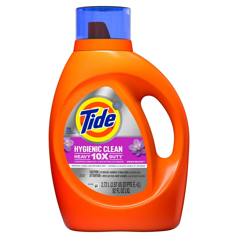 Tide - Liquid Detergent - Hygienic Clean Spring Meadow - 92 Floz - 4 Pack