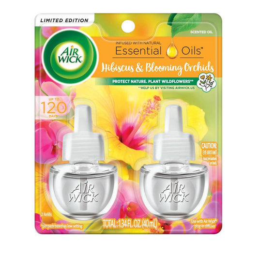 Airwick - Scented Oil Refill - Hibiscus & Blooming Orchids - 2 Ct - 6 Pack