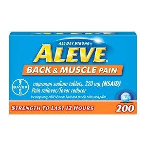 Aleve - Tablets - Back & Muscle Pain - 200 Ct - 1 Pack