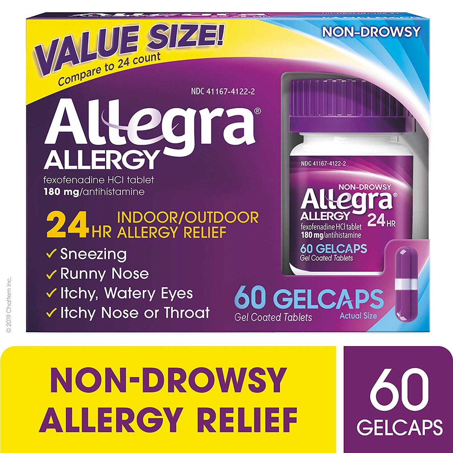 Allegra - Gelcaps - 60 Ct - 1 Pack