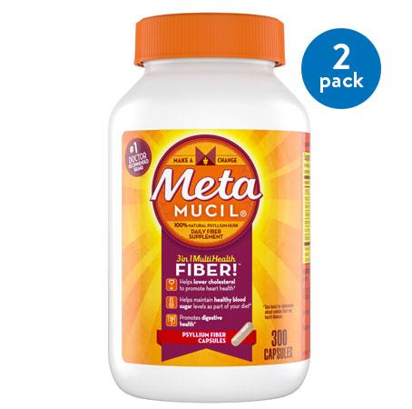 Metamocil - 3 In 1 Fiber 300 Capsules - 1 Pack