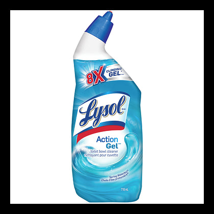 Lysol Toilet Bowl Cleaner - Action Gel® Spring Waterfall® 9/710 Ml - 9 Pack