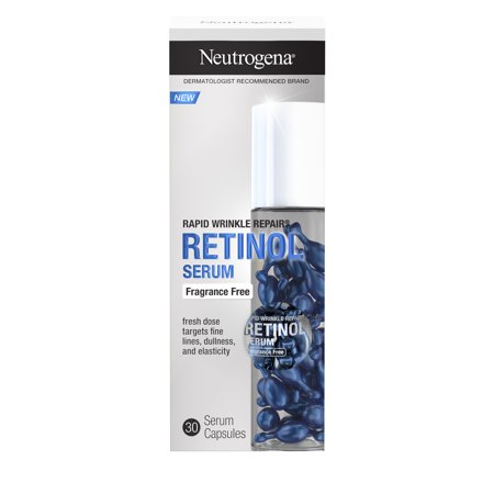 Neutrogena - Rapid Wrinkle Repair Retinol Serum Fragrance Free 30 Serum Capsules - 1 Pack