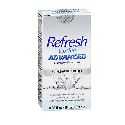 Refresh Eye Drops - Optive Advance .33Oz - 24 Pack