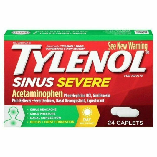 Tylenol - Sinus Severe 24 Caplets - 1 Pack