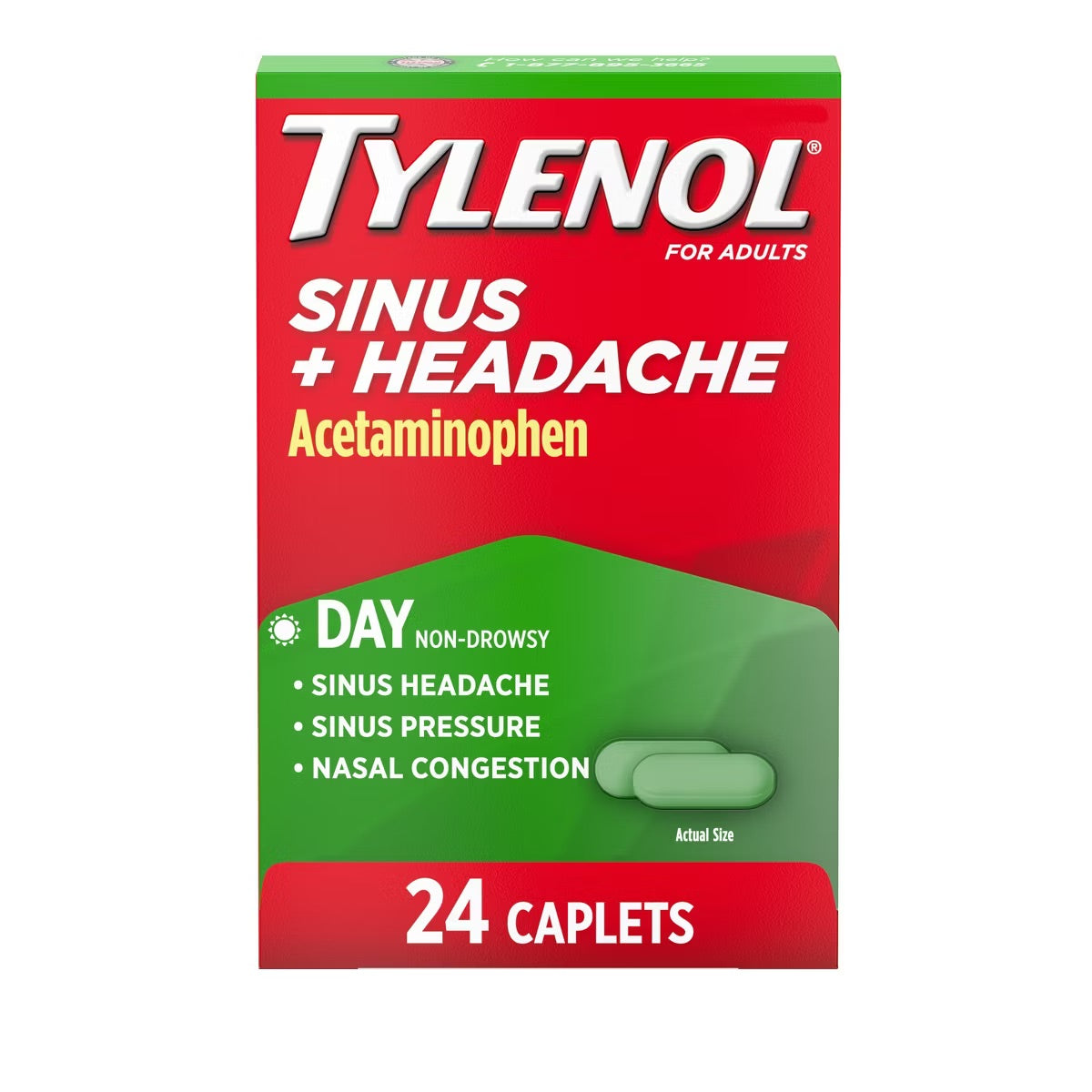 Tylenol - Sinus + Headache Day 24 Caplets - 1 Pack