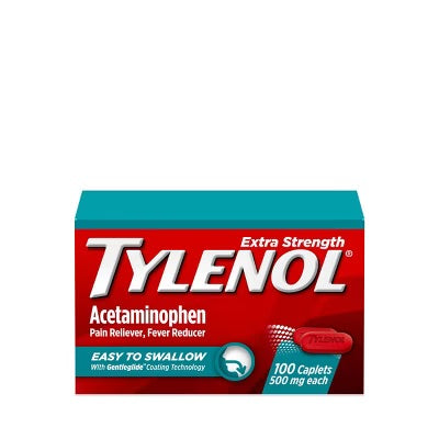 Tylenol - Extra Strength Easy To Swallow 100 Caplets - 1 Pack