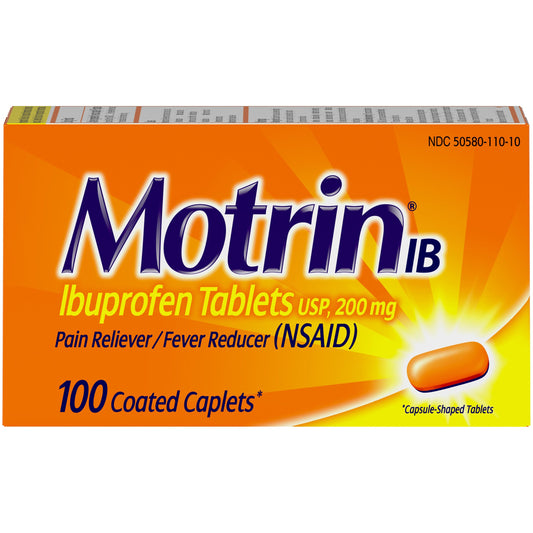 Motrin - Ib Caplets 100 Ct - 1 Pack