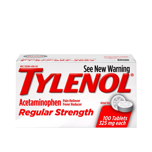 Tylenol - Regular Strength 100 Tablets - 1 Pack