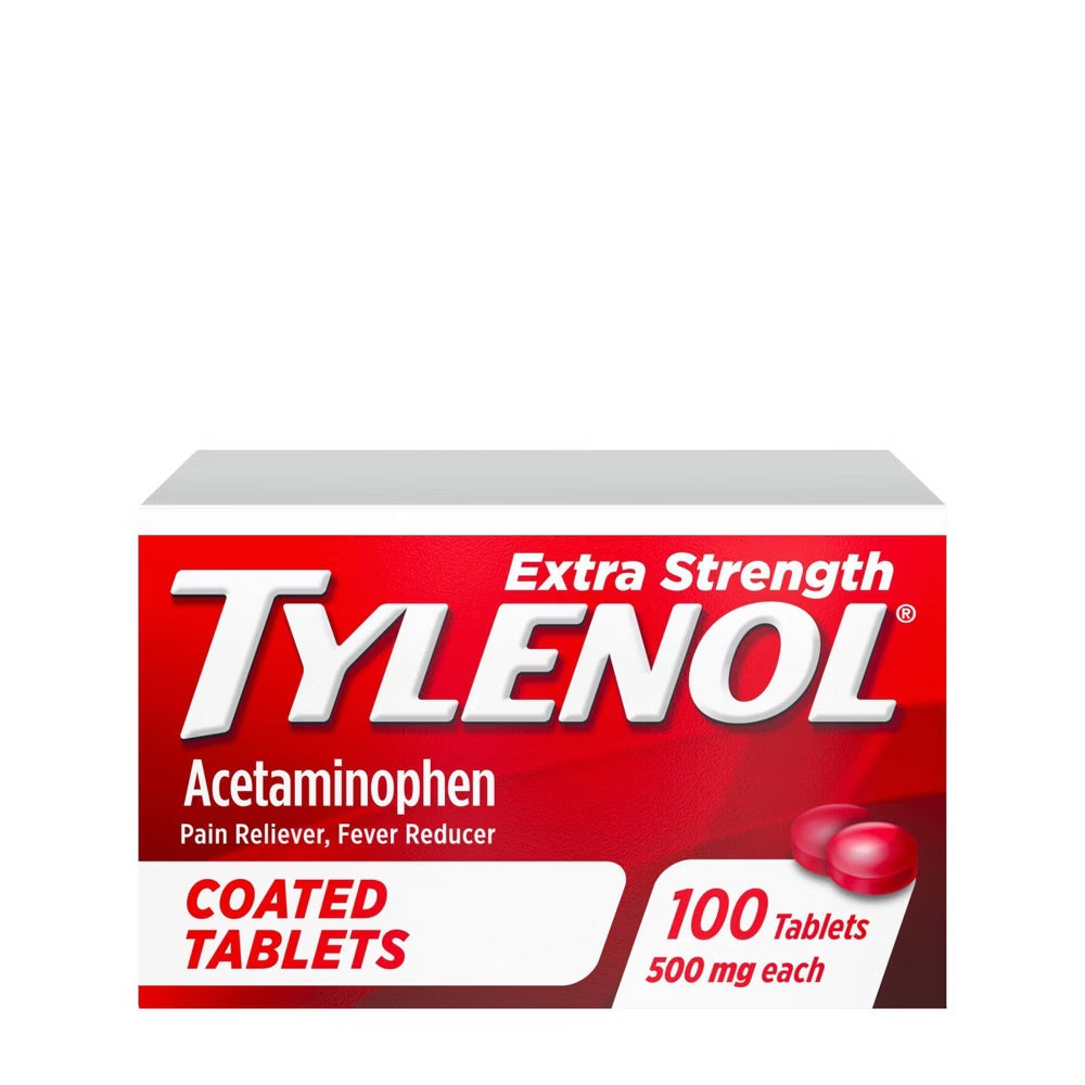 Tylenol - Extra Strength Coated Tablets 100 Tablets - 1 Pack