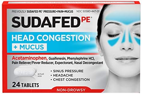 Sudafed - Head Congestion + Pain 24 Cap - 1 Pack