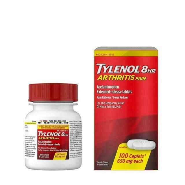 Tylenol - 8Hr Arthritis Pain 100 Caplets - 1 Pack