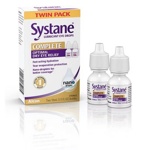 Systane Eye Drops - Complete Dry Eye Relief - 10 Ml - Twin Pack - 24 Pack