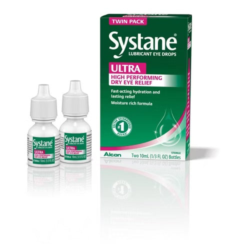 Systane Eye Drops - Ultra High Performance Lubricating Eye Drops Twin Pack - 6 Pack