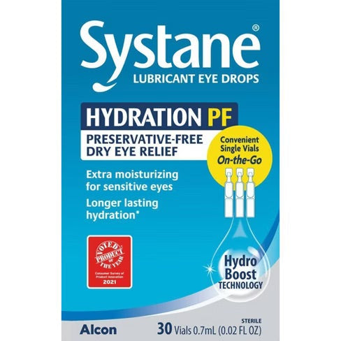 Systane Eye Drops - Lubrican Eye Drops 30 Vials 0.7Ml - 24 Pack