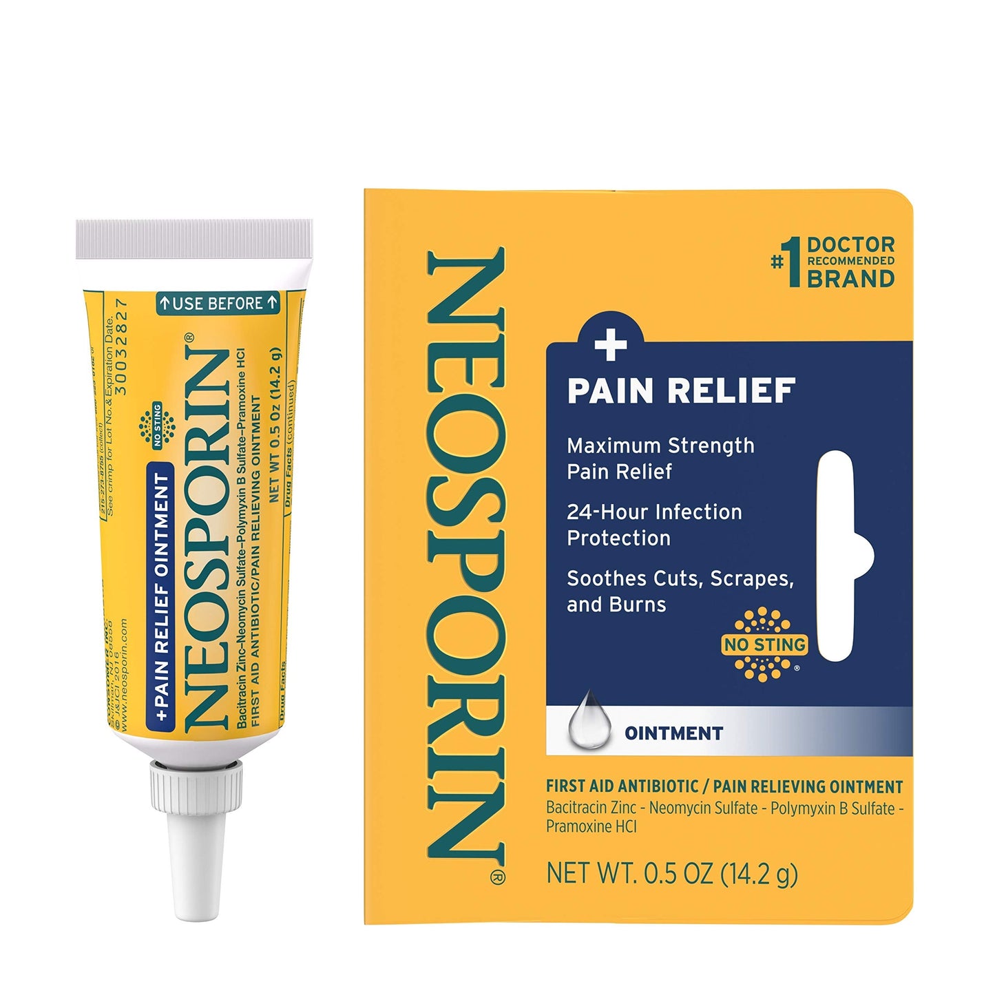 Neosporin - Pain Relief - Max Strength - 1/2 Oz - 1 Pack