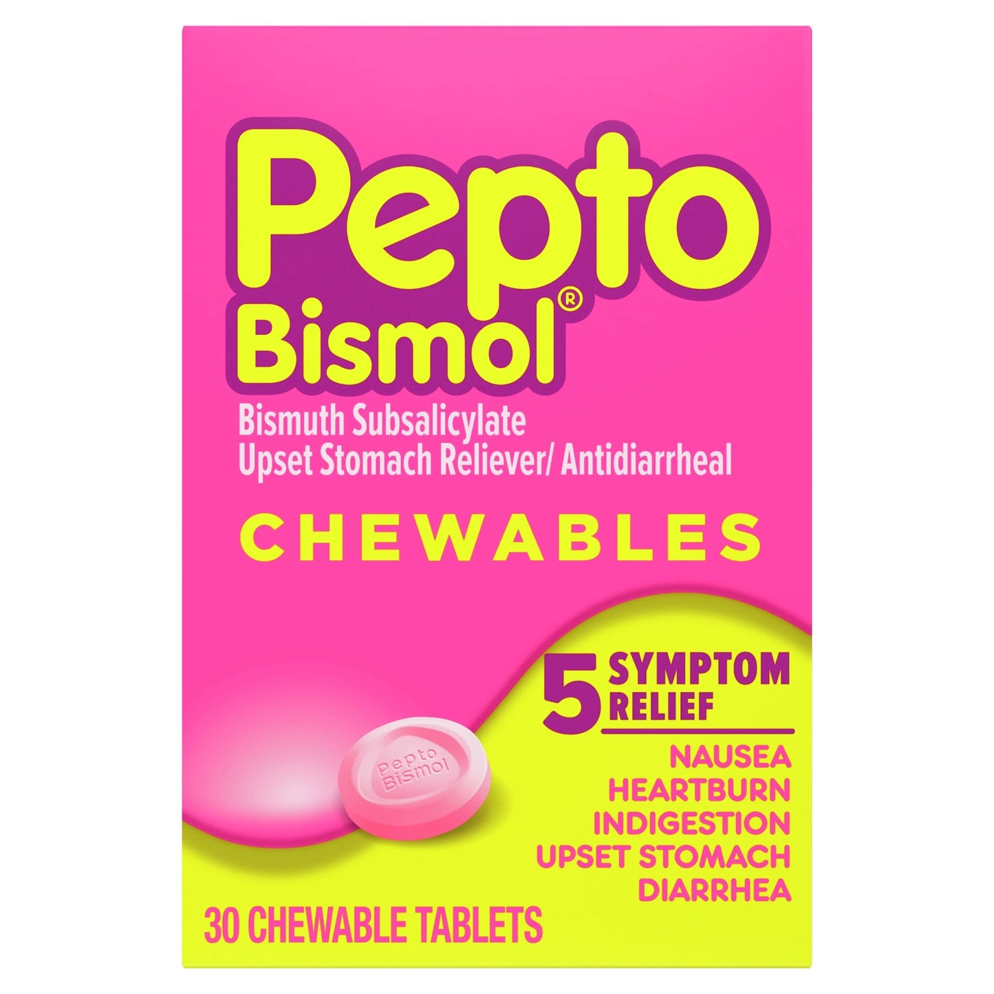 Pepto Bismol - Chewable Reg 30Ct - 1 Pack