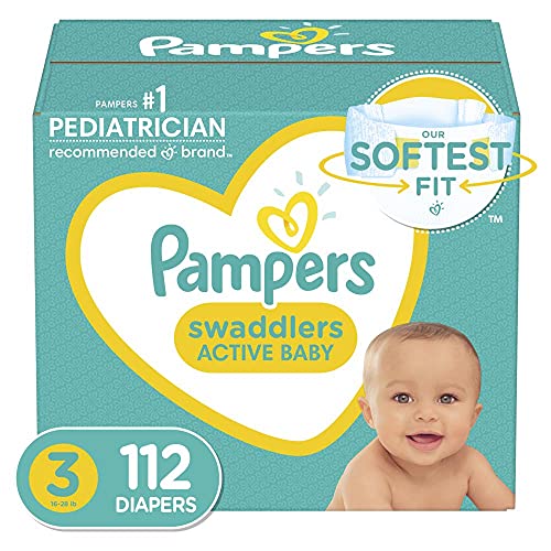 Pampers Diapers - Swadlers Size 3 - 112 Ct - 1 Pack