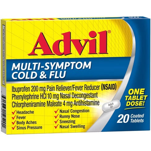 Advil - Multi Symptom - Cold And Flu - 20 Ct - 1 Pack