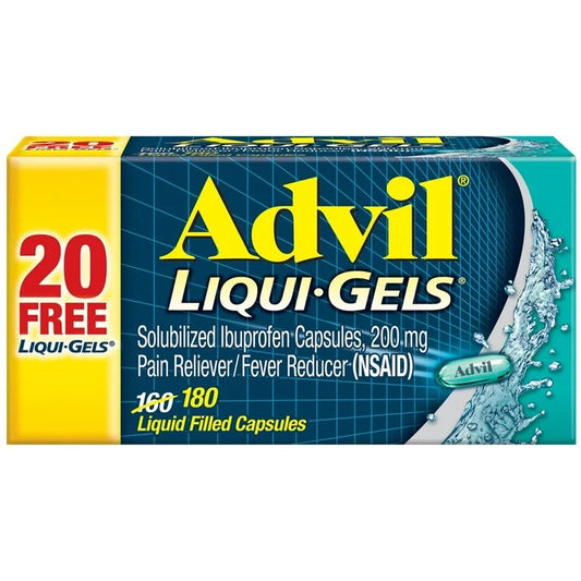 Advil - Liqui-Gels - Minis - Bonus - 180 Ct - 1 Pack