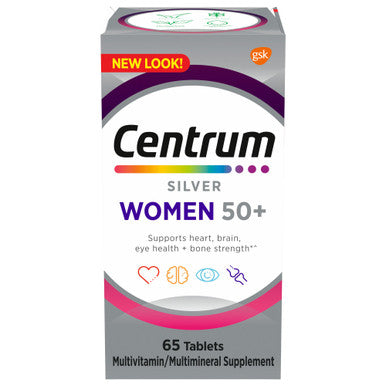 Centrum Multivitamin - Silver - Women 50+ - 65 Tablets - 1 Pack