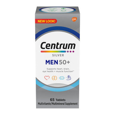 Centrum Multivitamin - Silver - Men 50+ - 65 Tablets - 1 Pack