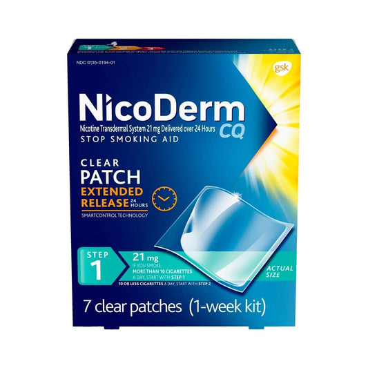 Nicoderm - Cq 1/7 Clear - 12 Pack