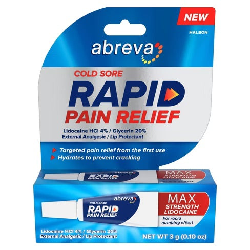 Abreva - Cold Sore Treatment - Rapid Relief - 0.10 Oz - 1 Pack