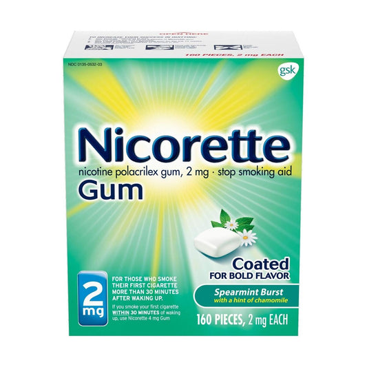 Nicorette - White Ice Mint 2Mg/160Ct - 12 Pack