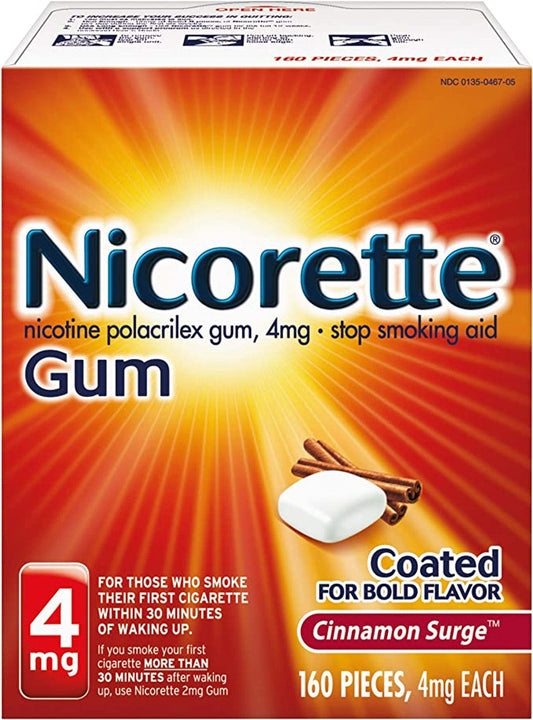 Nicorette - Cinamon 4Mg 160 - 12 Pack