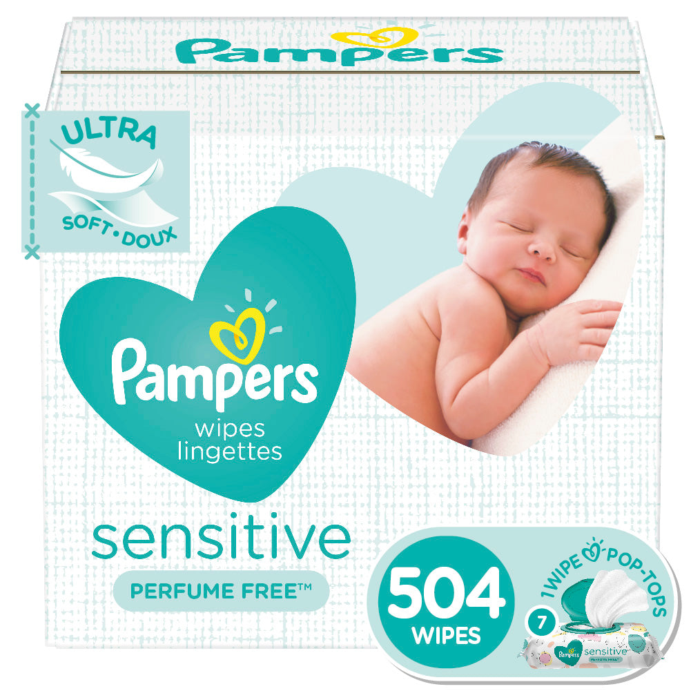 Pampers Wipes - Sensitive Baby 84 Wipes - 6 Pack