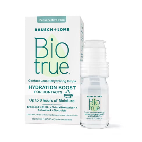 Biotrue - Hydration Boost Contact Lens Rehydrating Drops- 0.33 Floz - 24 Pack