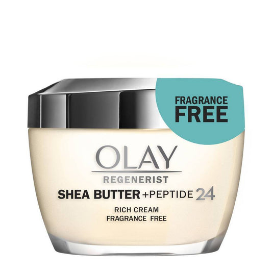 Olay - Regenerist Shea Butter + Peptide 24 Face Moisturizer Fragrance-Free 48 G -1.7Oz - 1 Pack