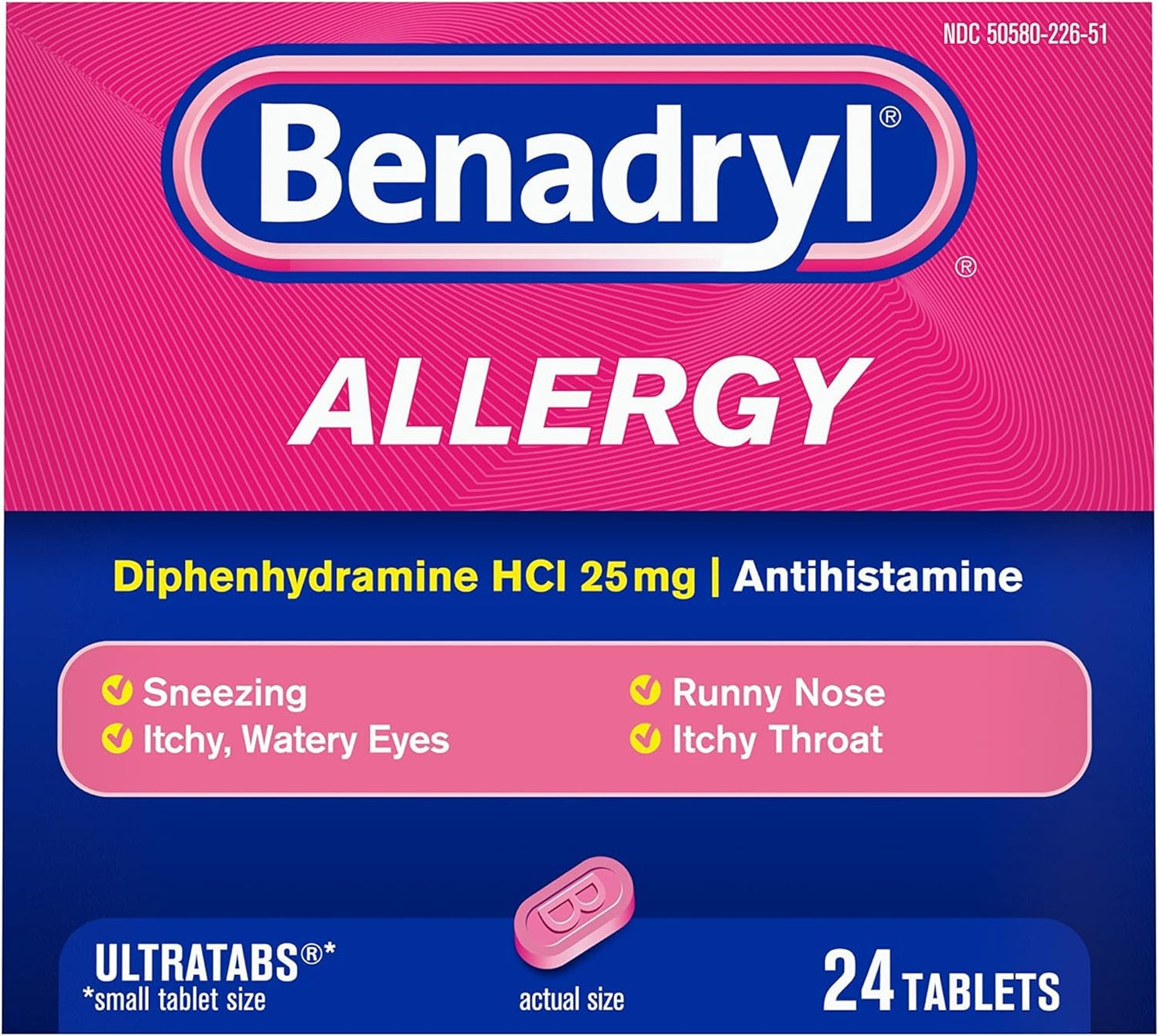 Benadryl - 24 Ultra Tab - 1 Pack