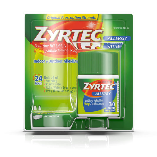 Zyrtec - Allergy 30 Tabs 6/4 - 1 Pack