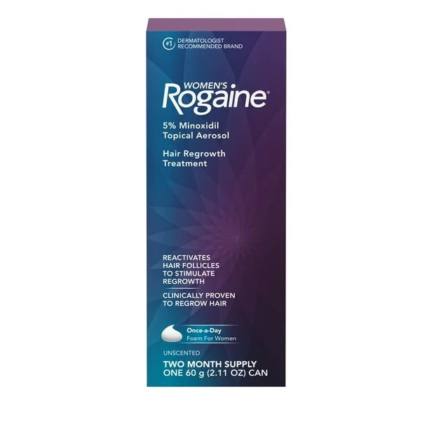 Rogaine - Women - Unscented - 2 Month Supply - 1 Can - 1 Pack