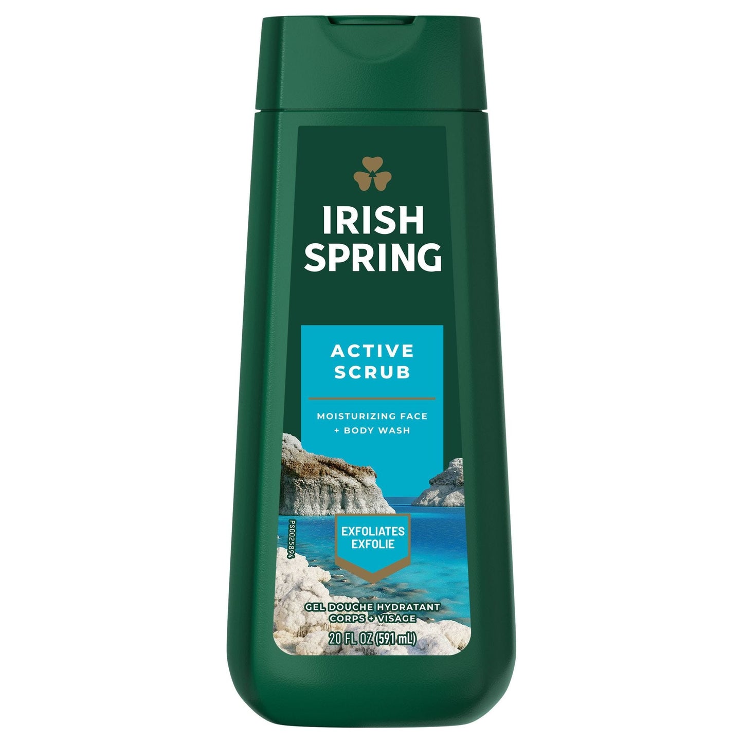 Irish Spring Body Wash - Active Scrub - 20 Floz - 4 Pack