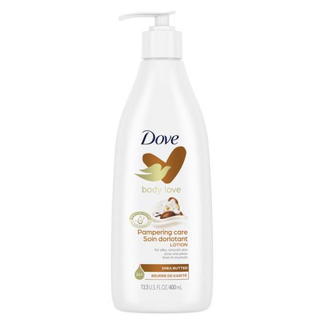 Dove Body Lotion - Glowing With Shea Butter - 13.5 Floz - 1 Pack