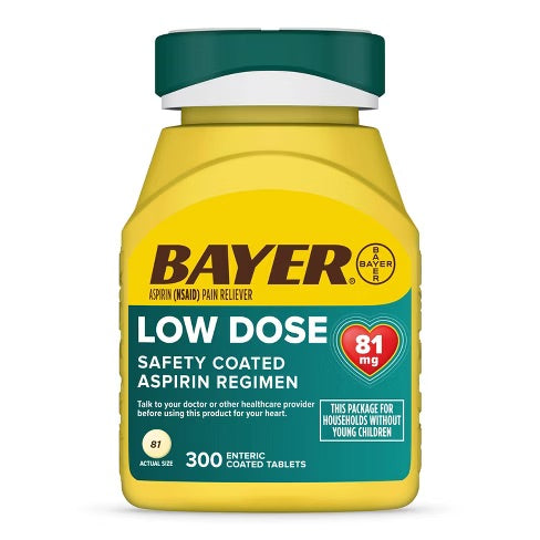 Bayer - Safety Coated Tablets - Low Dose - 300 Ct - 1 Pack