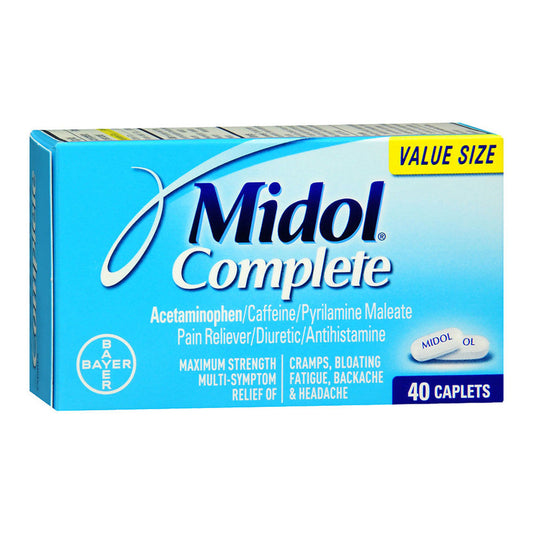 Midol - Complete 40 Caplets - 1 Pack