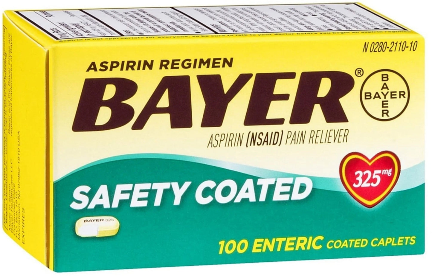 Bayer - Safety Coated Tablets - 100 Ct - 1 Pack