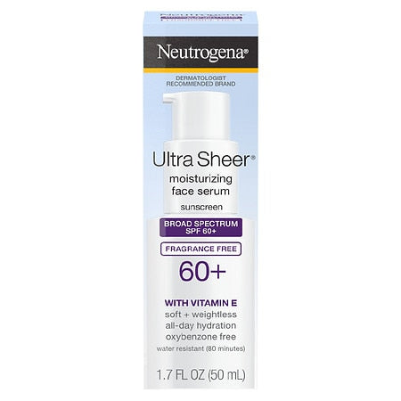 Neutrogena - Ultra Sheer Moisturizing Face Serum 60+..1.7Fl Oz (50Ml) - 1 Pack