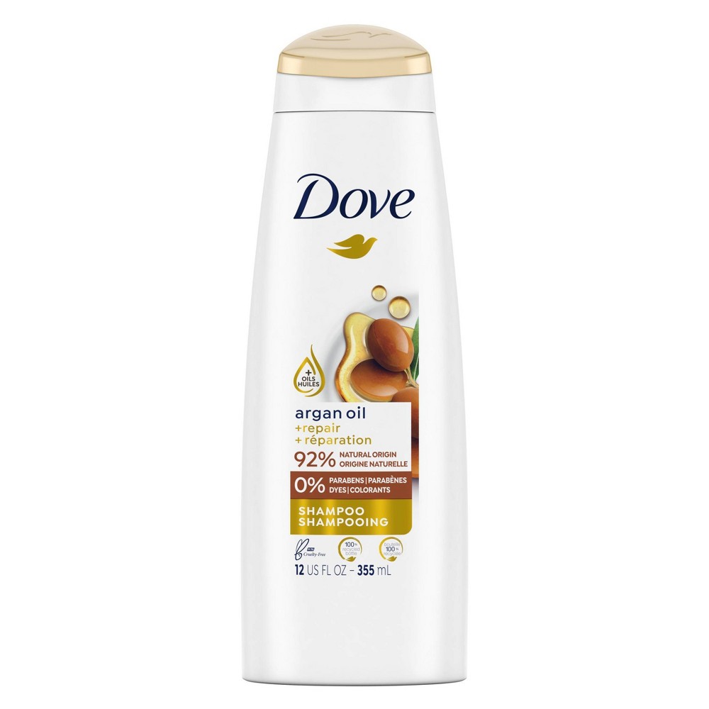 Dove Shampoo - Argan Oil - 12 Floz - 6 Pack