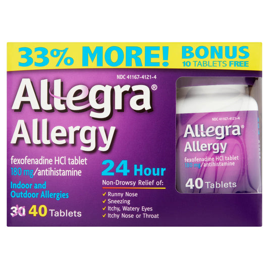 Allegra - Tablets - Bonus - 40 Ct - 1 Pack