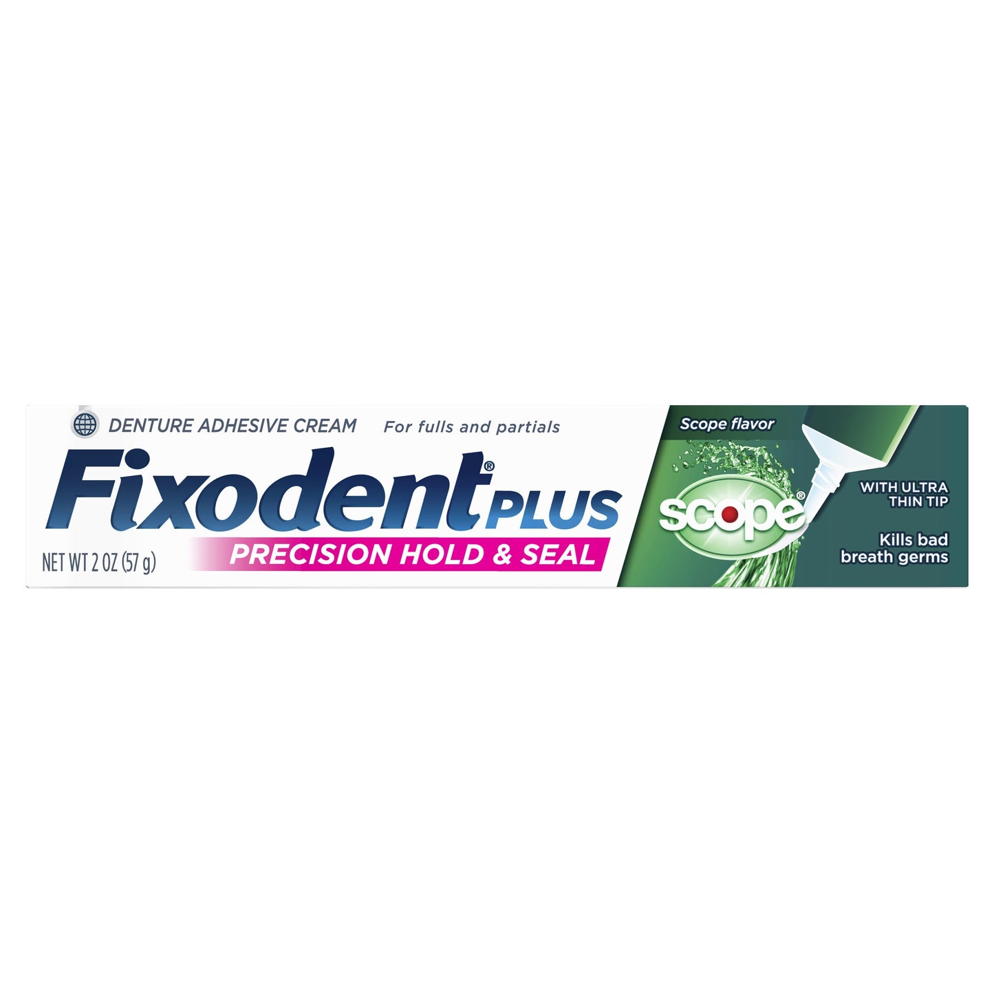 Fixodent Denture Adhesive Cream - Scope Flavor - 2 Oz - 6 Pack