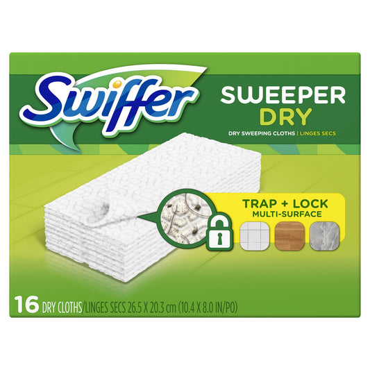 Swiffer - Dry Cloths Unscented - 16Ct / 12Pk - 12 Pack