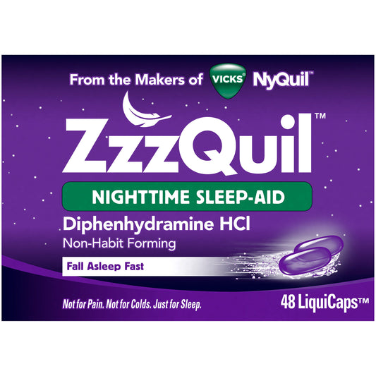 Zzzquil - Nighttime Sleep Aid - 48 Liquicaps - 1 Pack